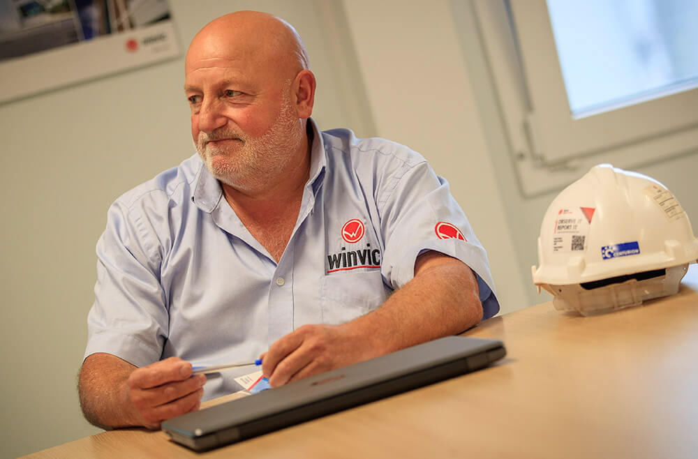 Person at desk